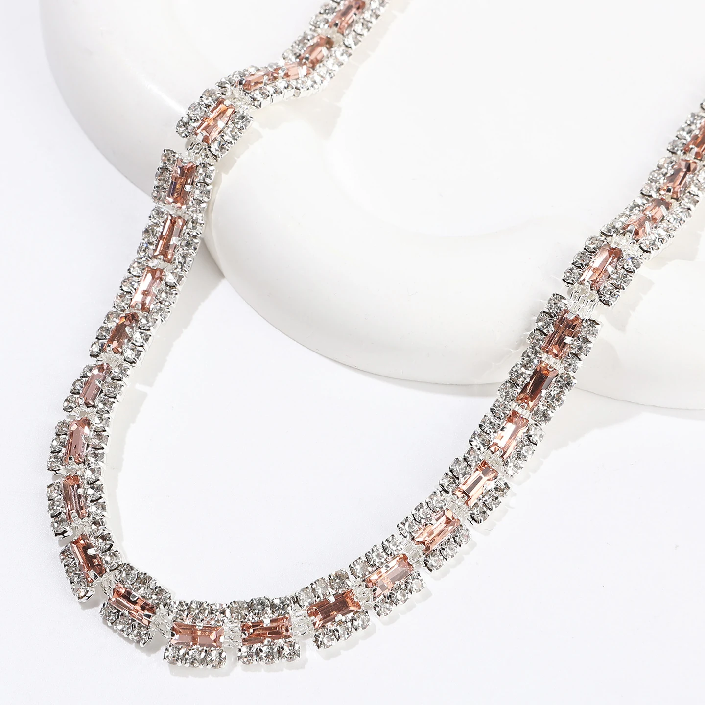 Rectangular Halo Rhinestone Chain product image 4