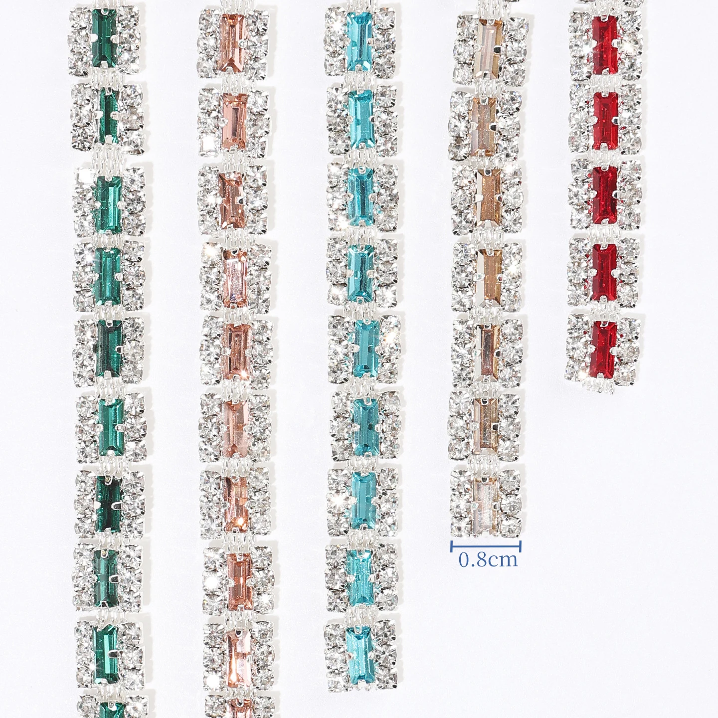 Rectangular Halo Rhinestone Chain product image 5