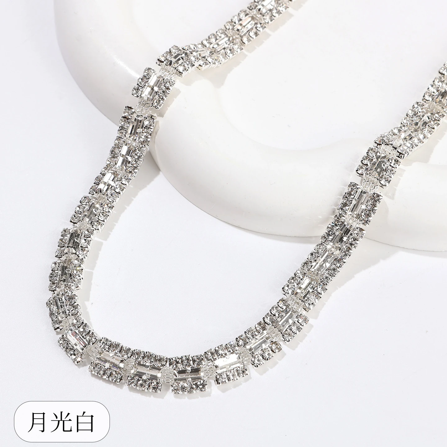Rectangular Halo Rhinestone Chain product image 6