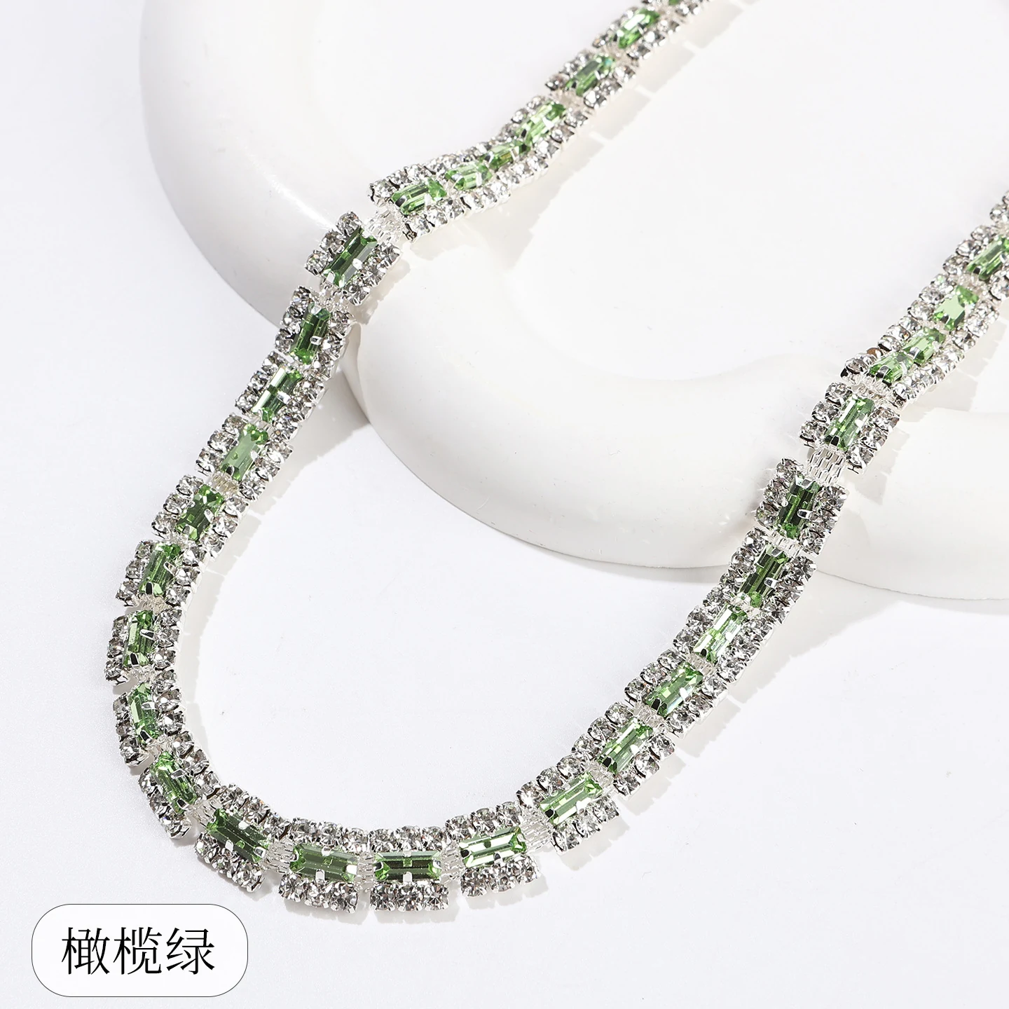 Rectangular Halo Rhinestone Chain product image 9