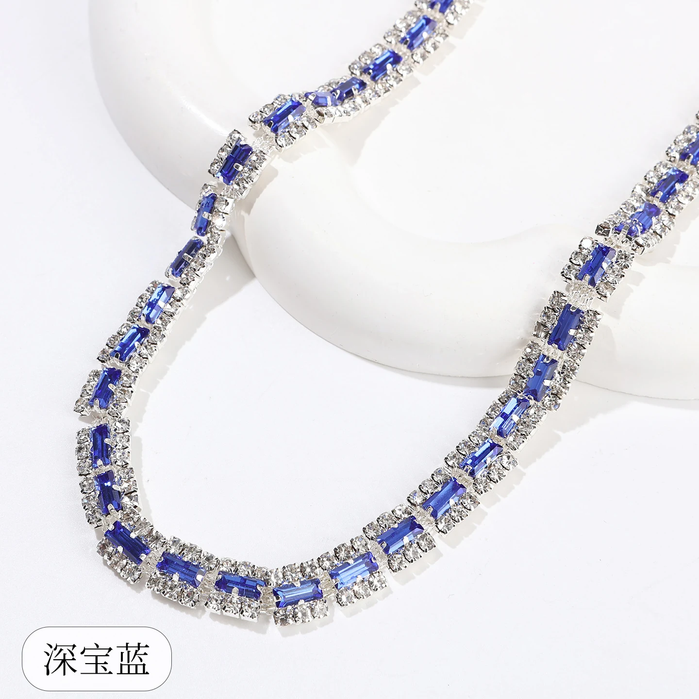 Rectangular Halo Rhinestone Chain product image 10