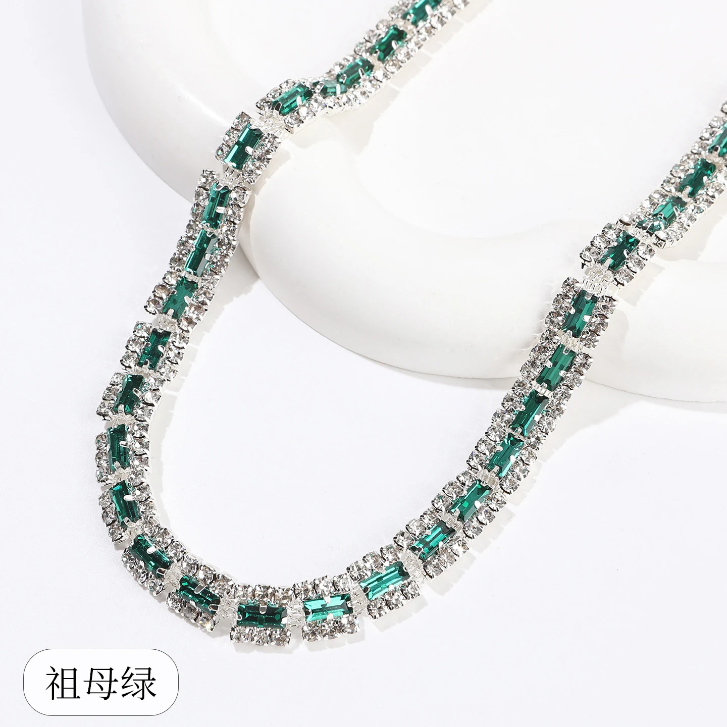 Rectangular Halo Rhinestone Chain product image 11
