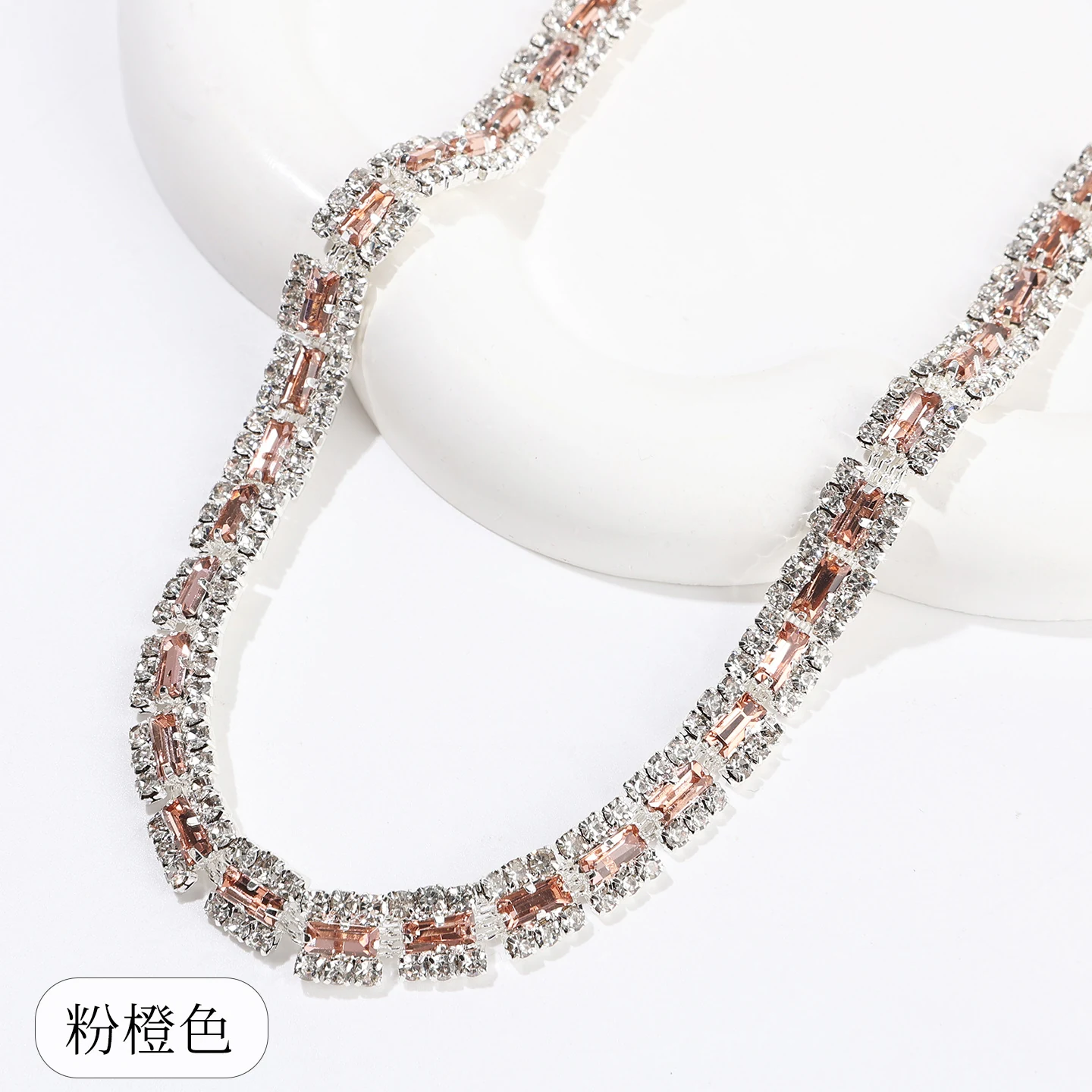 Rectangular Halo Rhinestone Chain product image 14