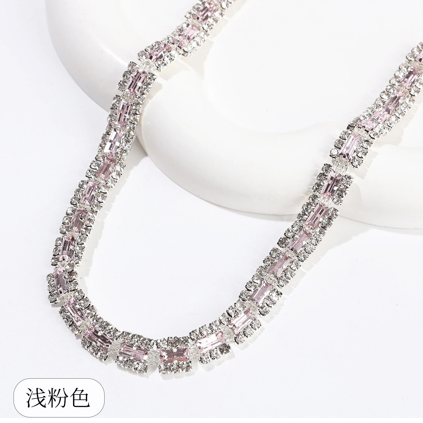 Rectangular Halo Rhinestone Chain product image 15