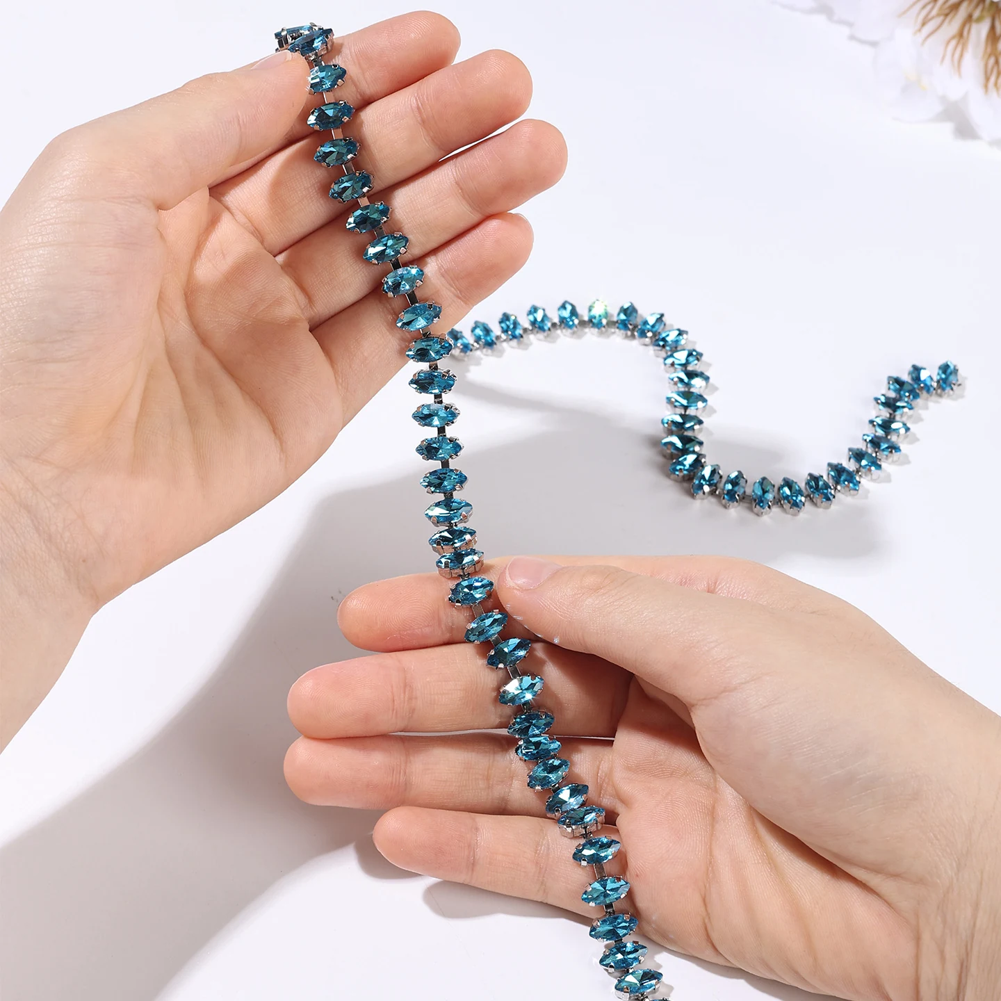1.2 cm Marquise Rhinestone Chain product image 4