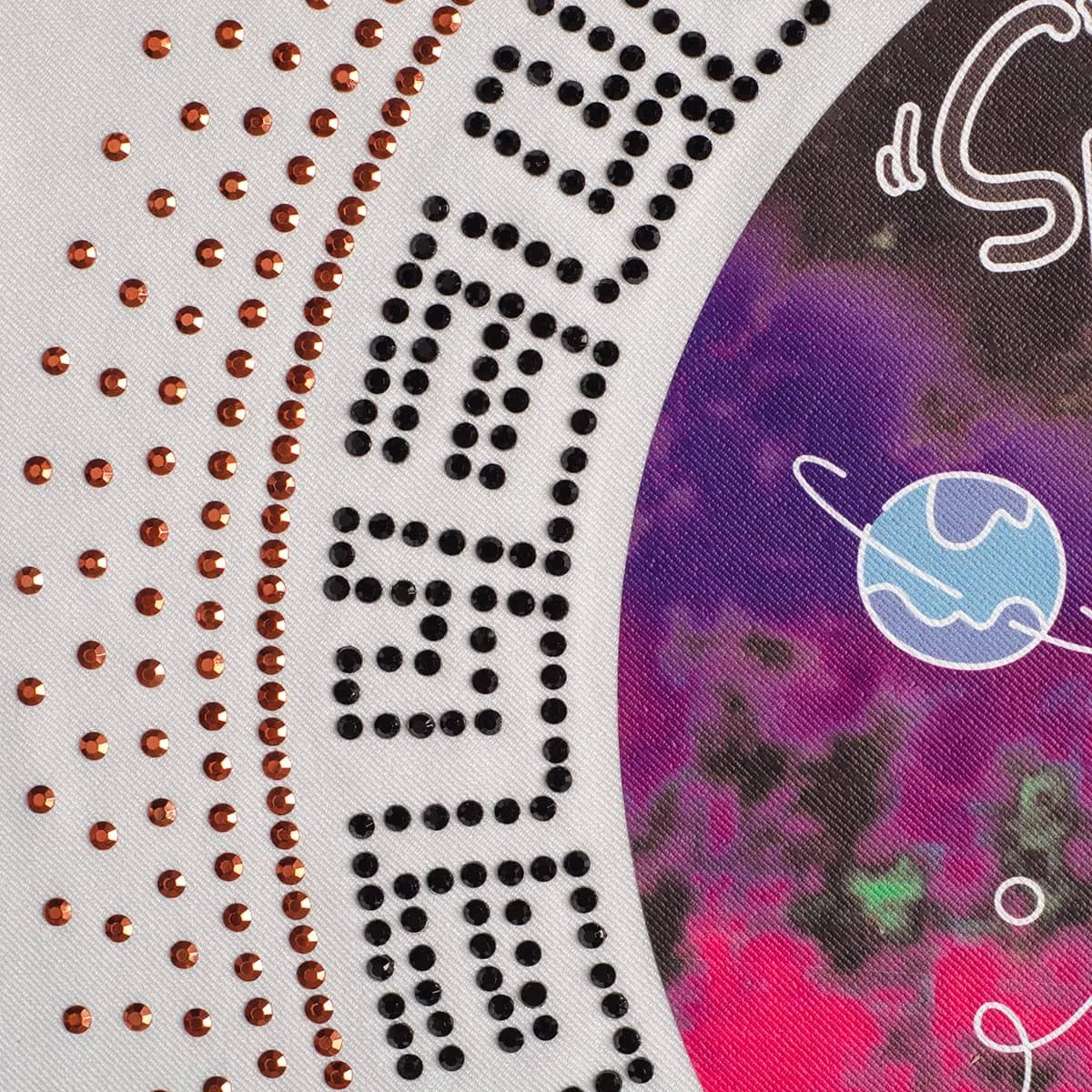 Rhinestone and printed transfer