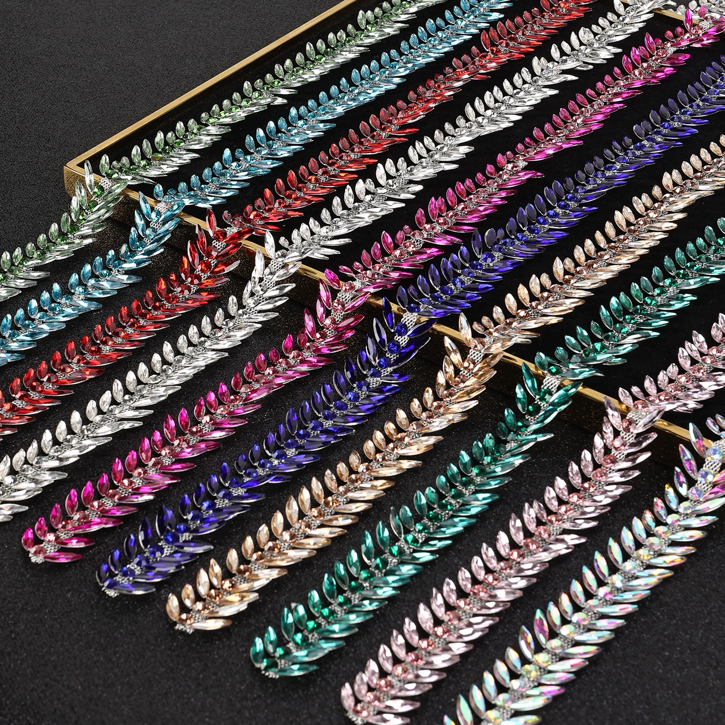Colorful Leaf Rhinestone Chain product image 4