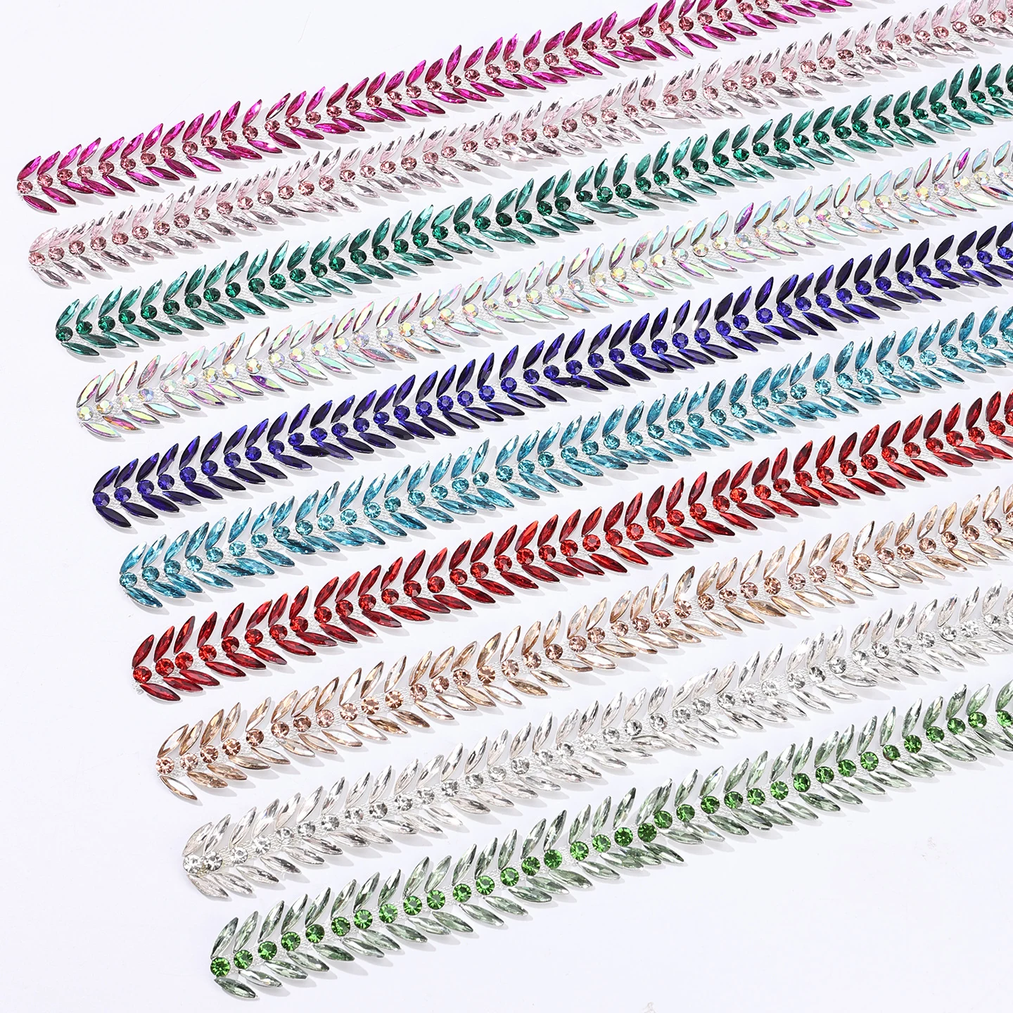Colorful Leaf Rhinestone Chain product image 5