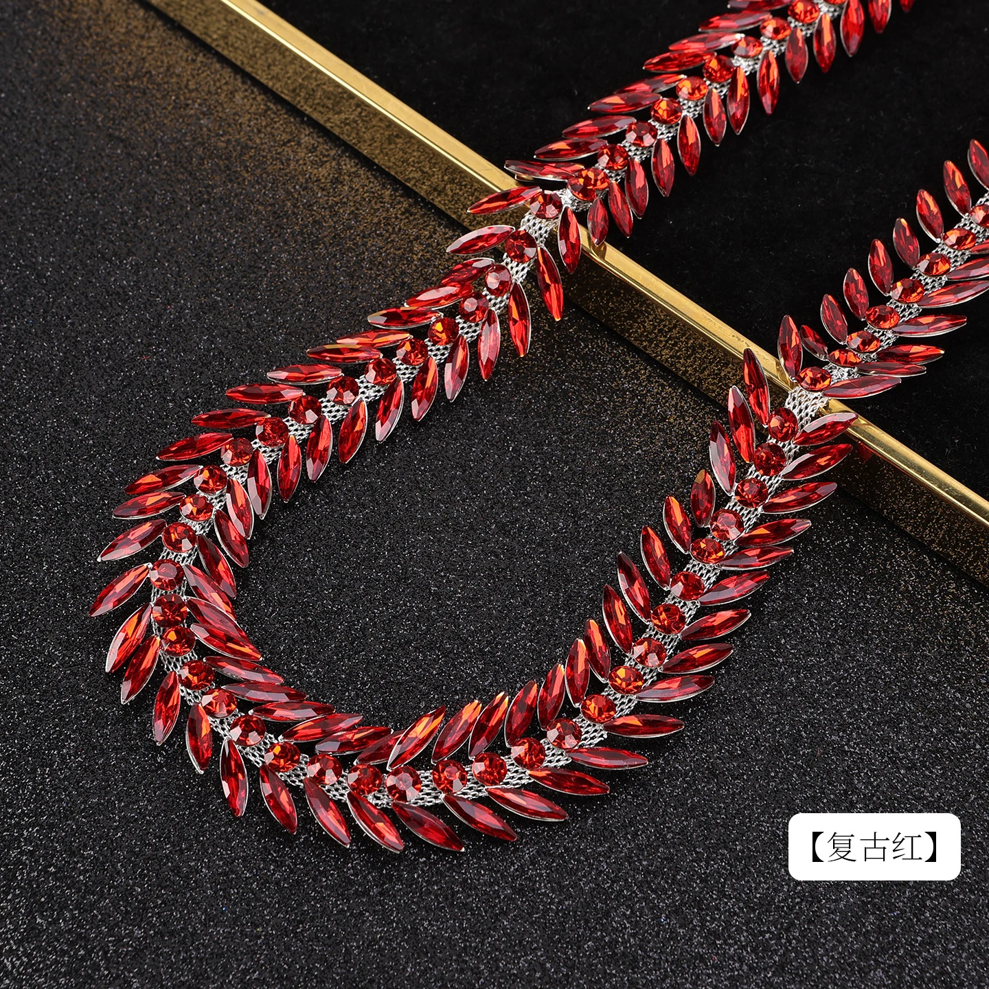 Colorful Leaf Rhinestone Chain product image 10