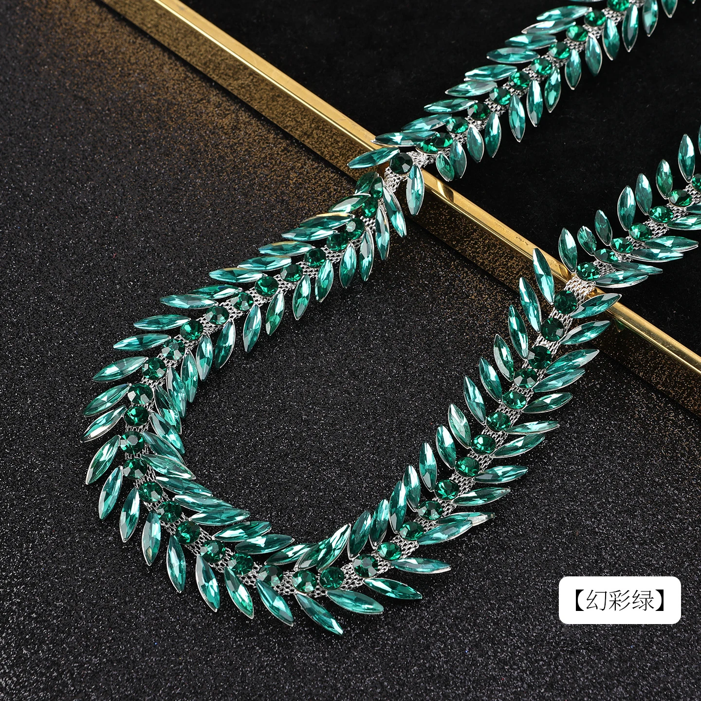 Colorful Leaf Rhinestone Chain product image 12
