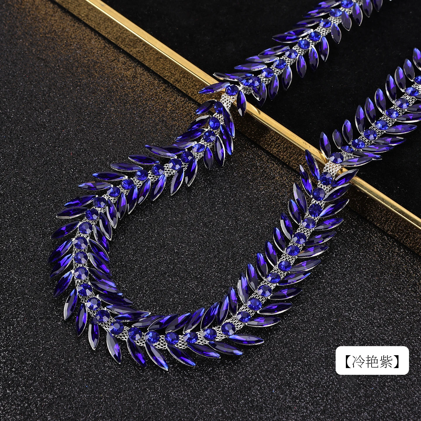 Colorful Leaf Rhinestone Chain product image 14