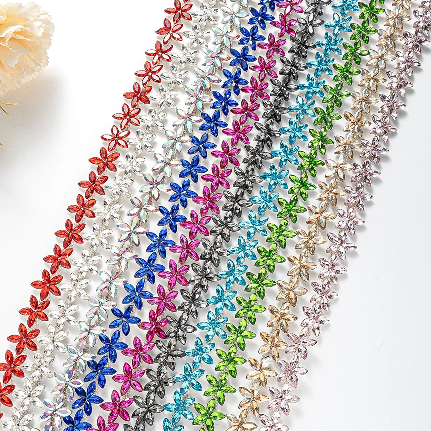 1.6 cm Five-Point Star Rhinestone Chain product image 2