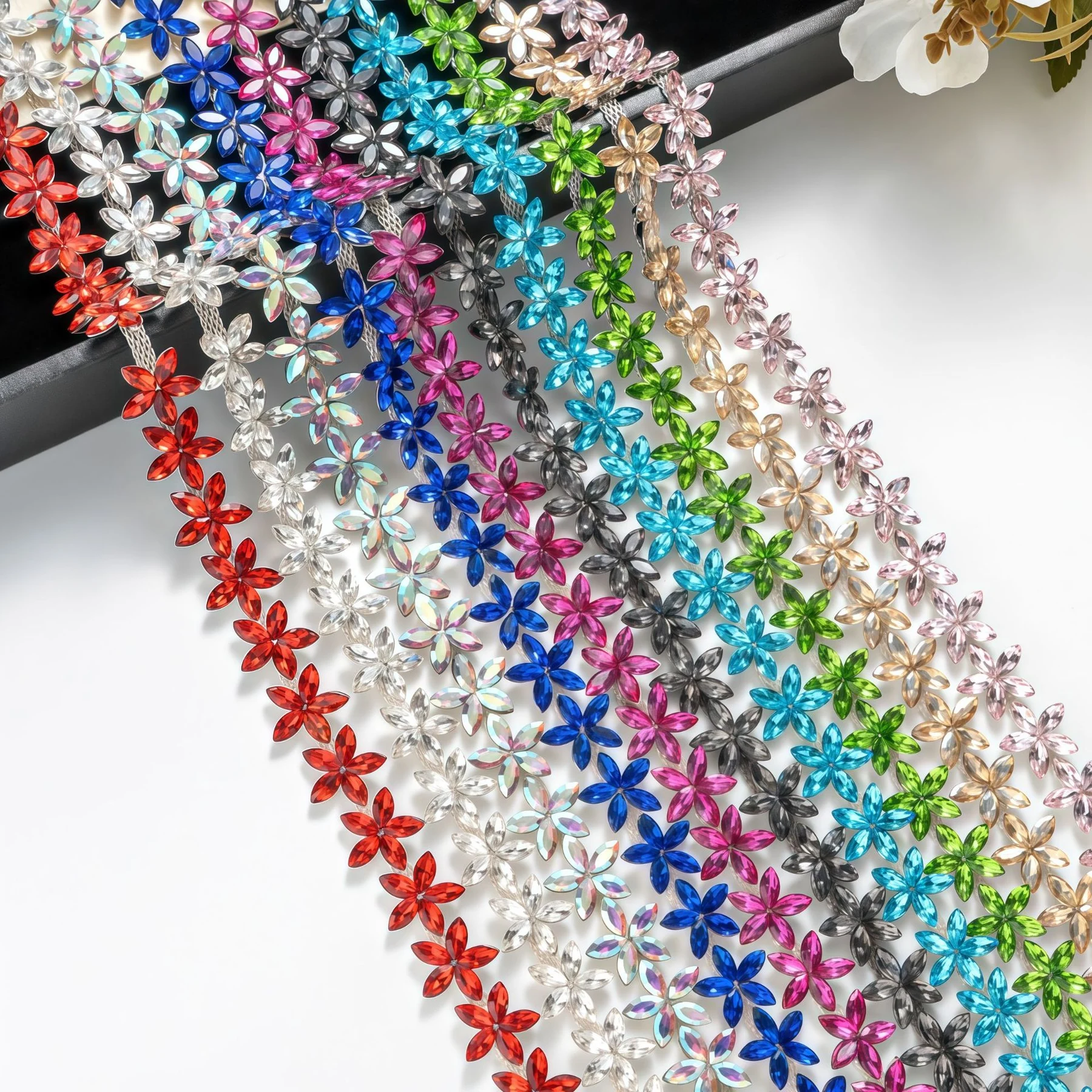 1.6 cm Five-Point Star Rhinestone Chain product image 3