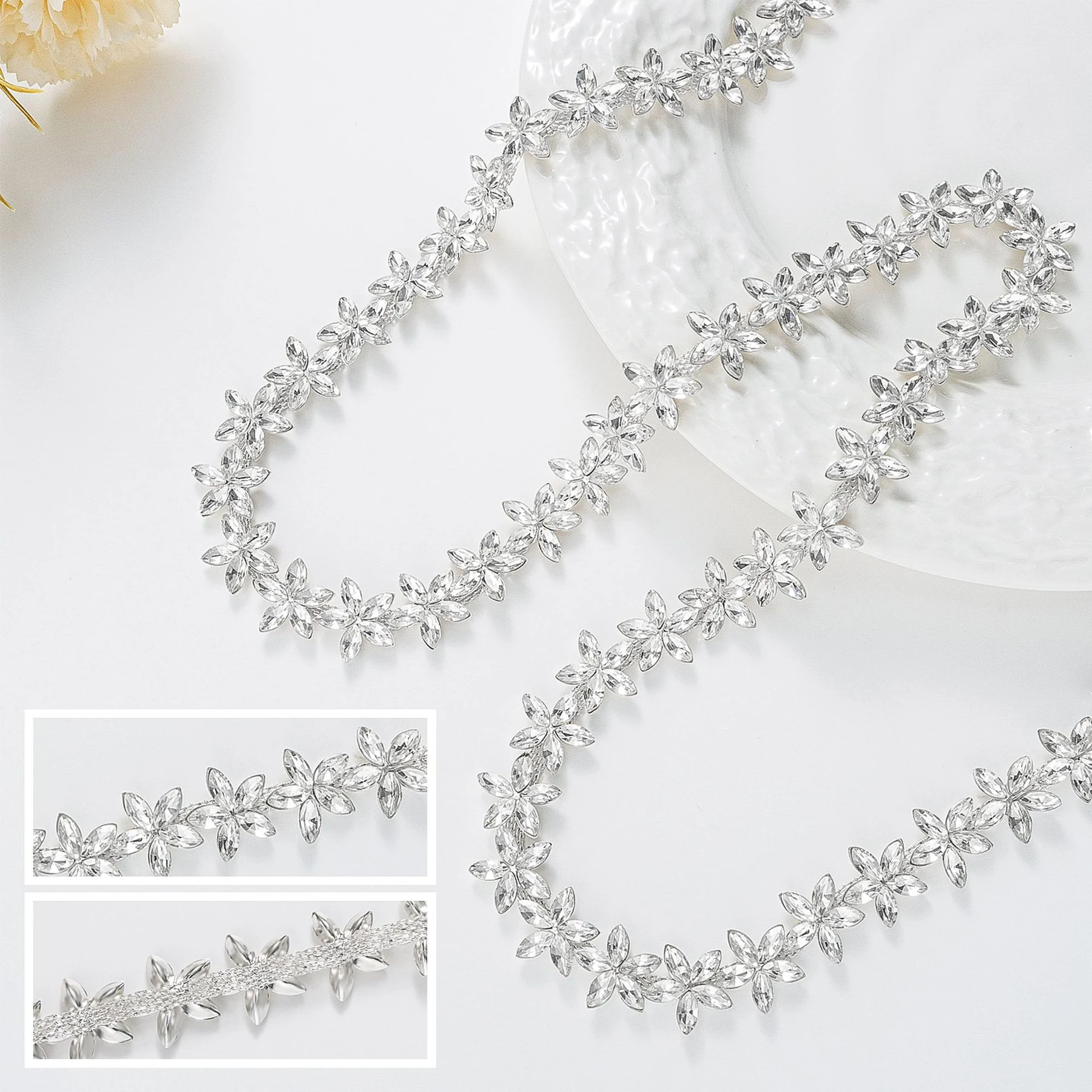 1.6 cm Five-Point Star Rhinestone Chain product image 5