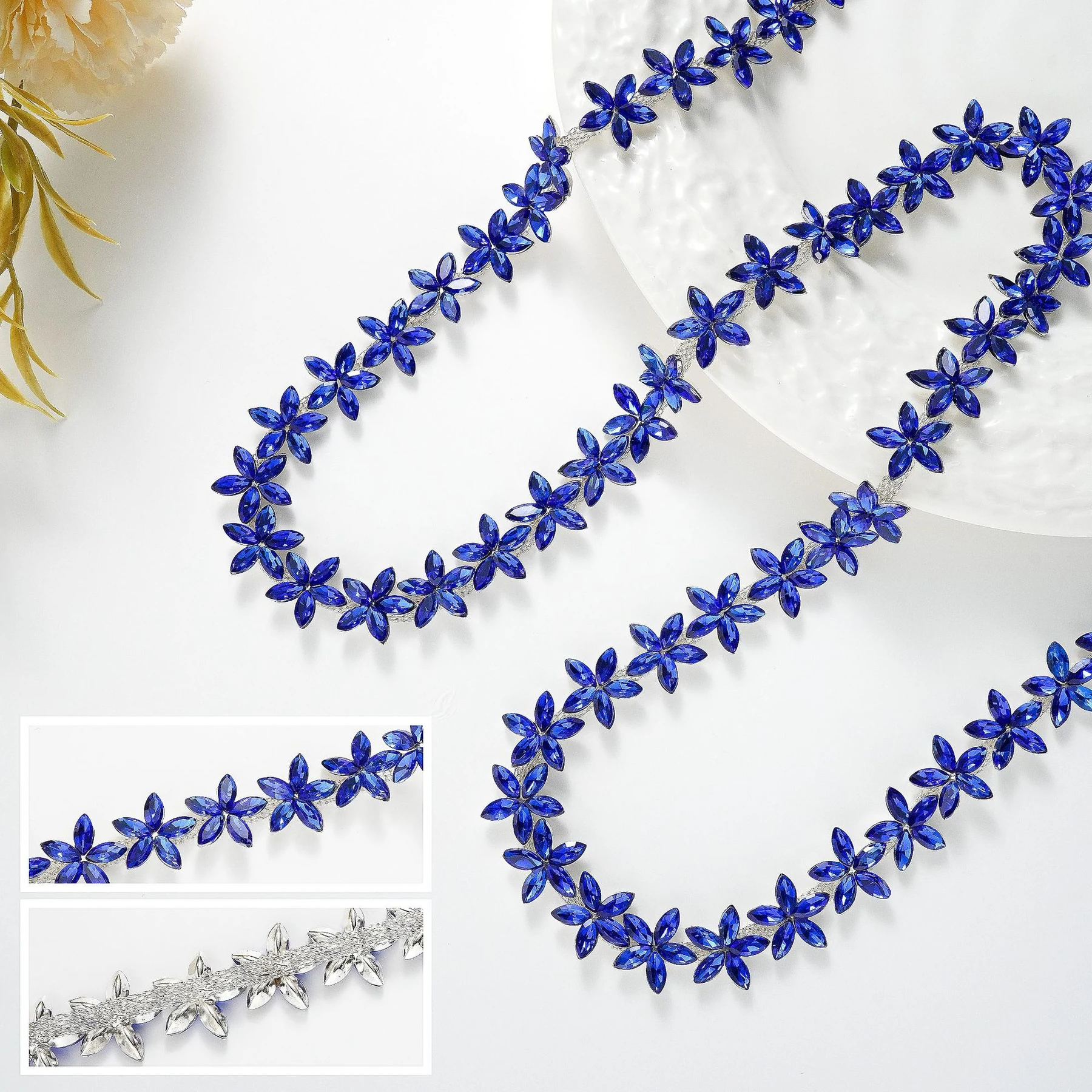 1.6 cm Five-Point Star Rhinestone Chain product image 8