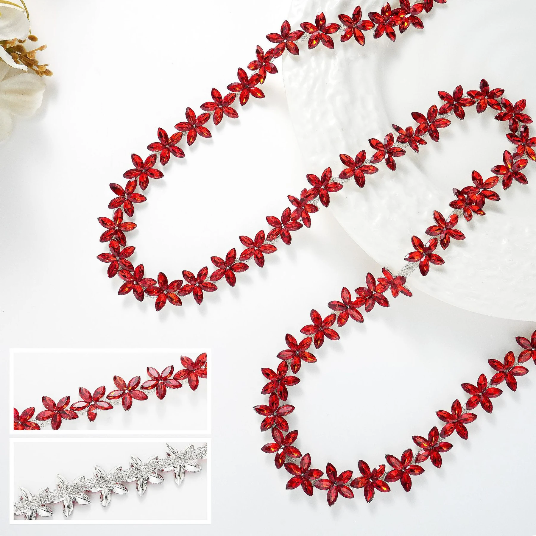 1.6 cm Five-Point Star Rhinestone Chain product image 9