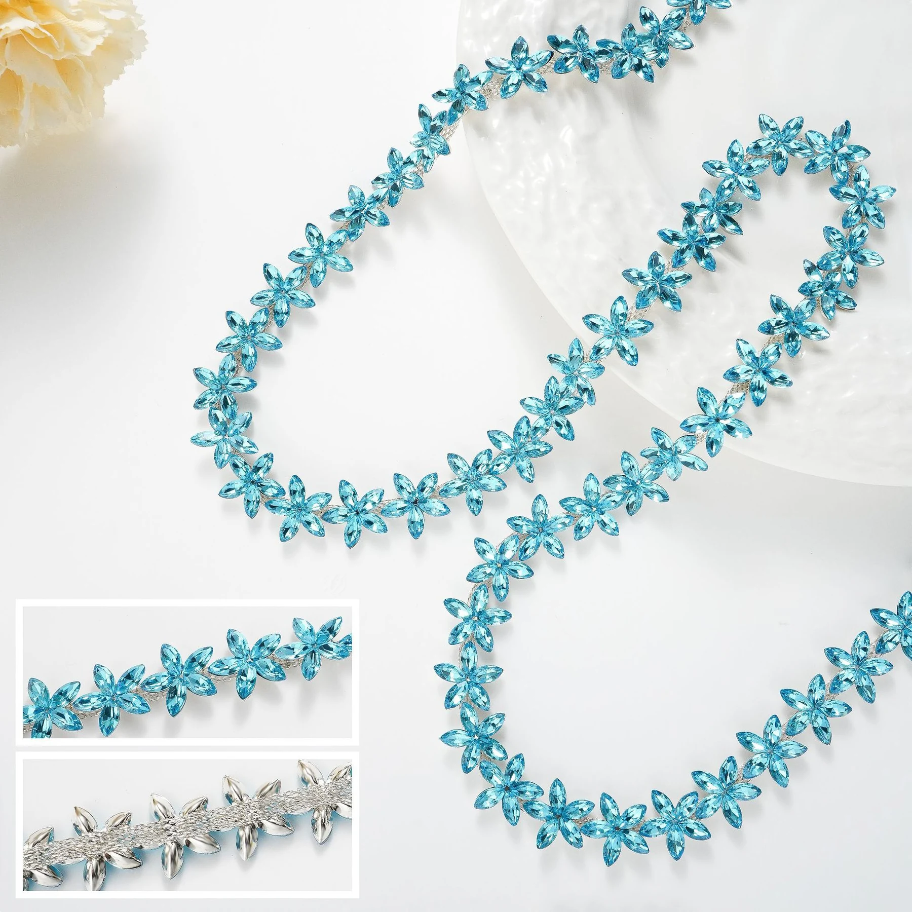 1.6 cm Five-Point Star Rhinestone Chain product image 10