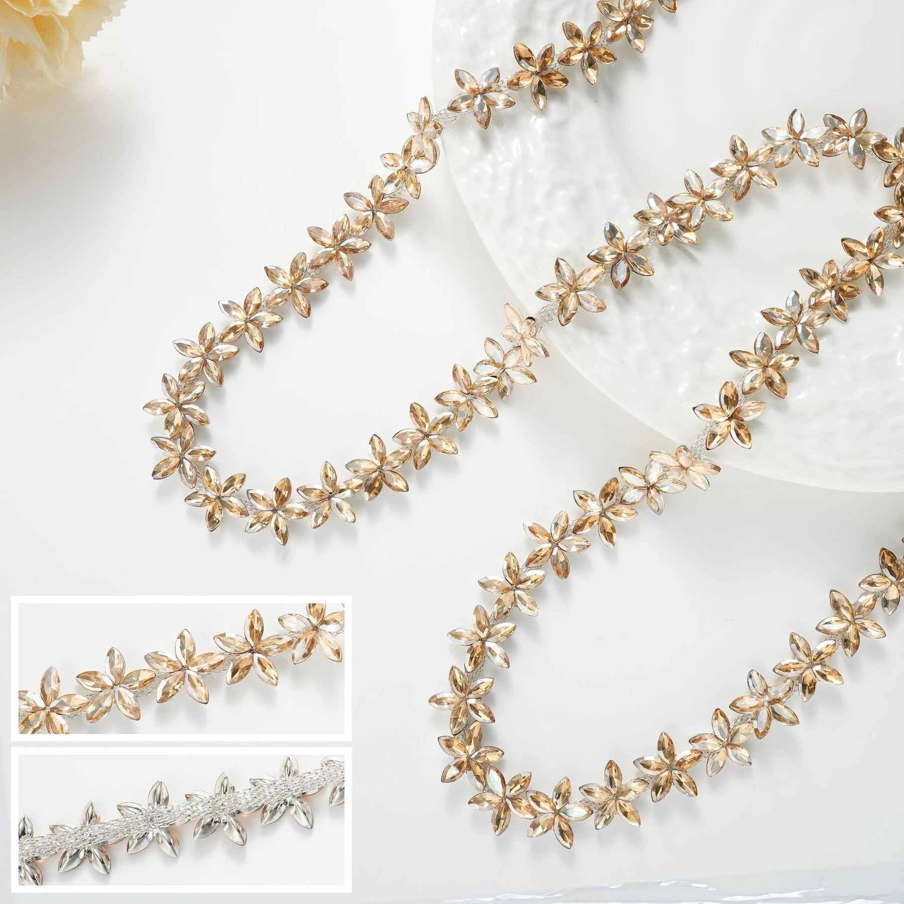 1.6 cm Five-Point Star Rhinestone Chain product image 11