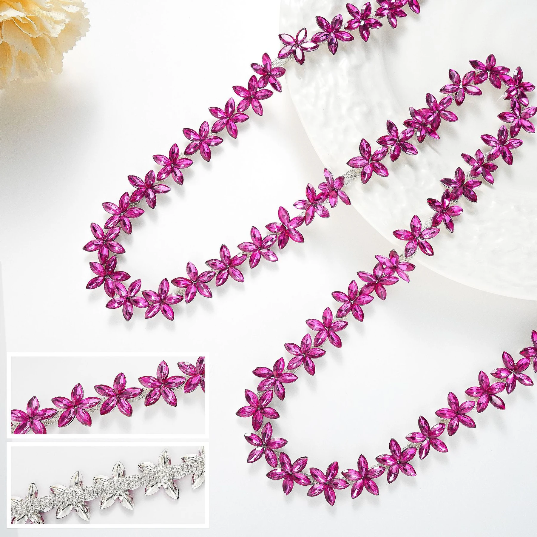 1.6 cm Five-Point Star Rhinestone Chain product image 12