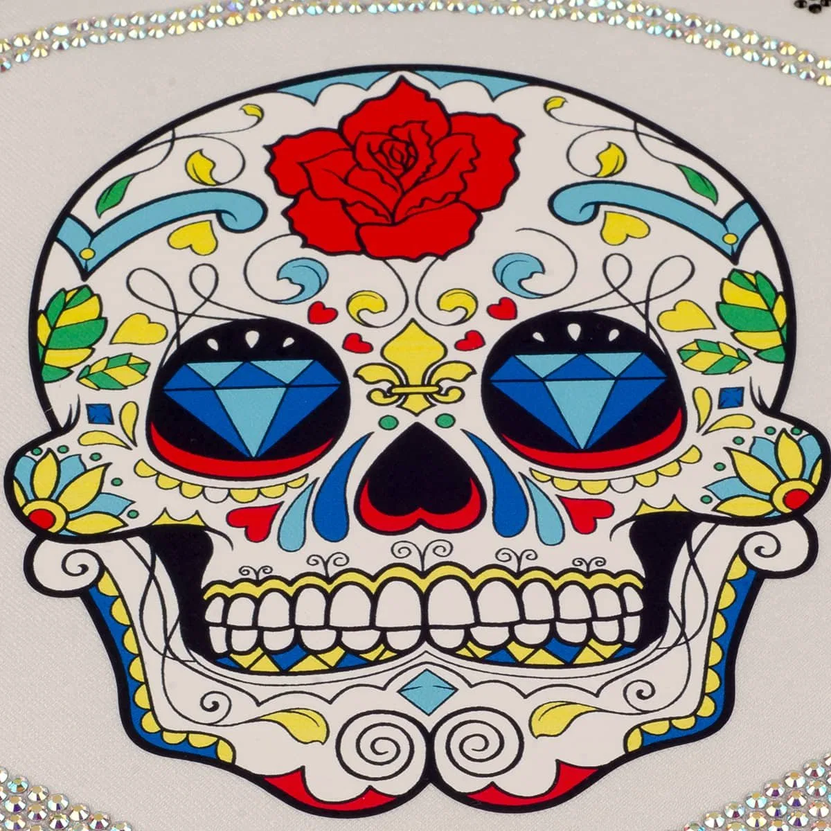 Crystal and printed motif detail