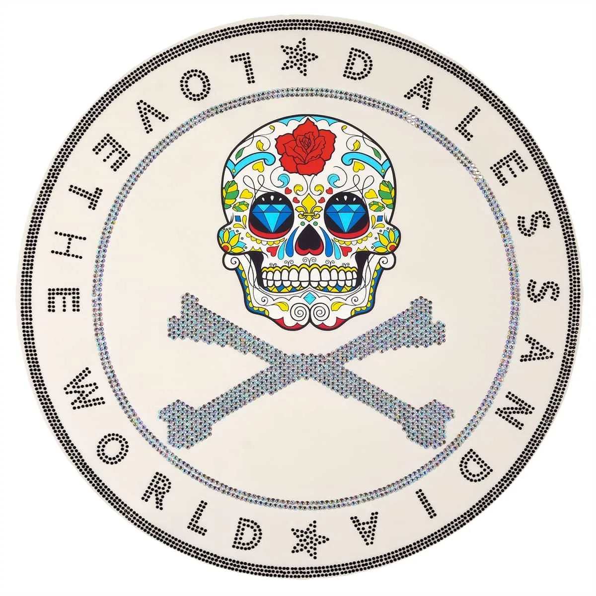 SS3 Skull Rhinestone and Printed Heat Transfer rhinestone size reference