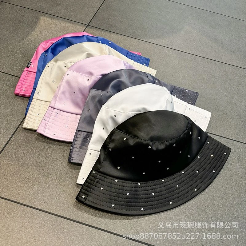 Scattered Rhinestone Satin Bucket Hat product image 3