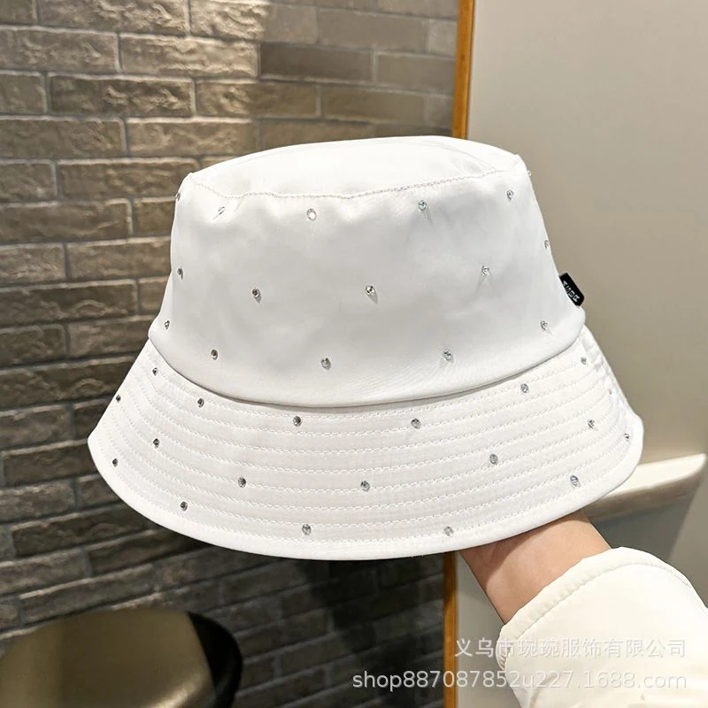Scattered Rhinestone Satin Bucket Hat product image 5