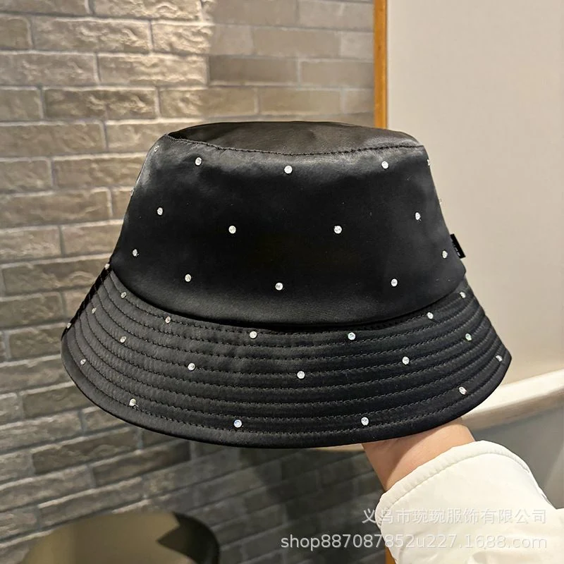 Scattered Rhinestone Satin Bucket Hat product image 7