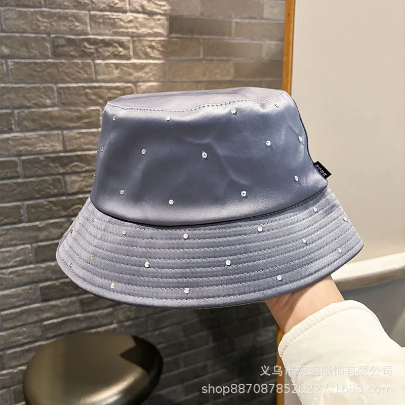Scattered Rhinestone Satin Bucket Hat product image 8