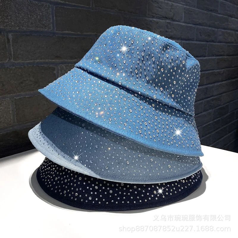 Denim Rhinestone Bucket Hat product image 3