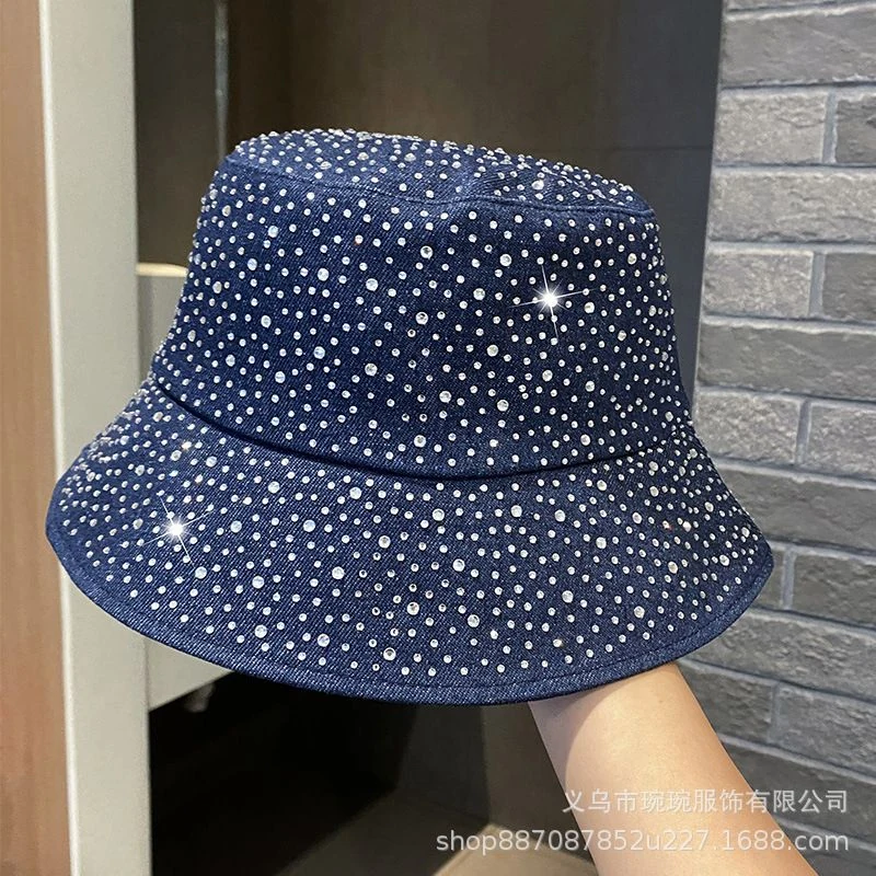 Denim Rhinestone Bucket Hat product image 6