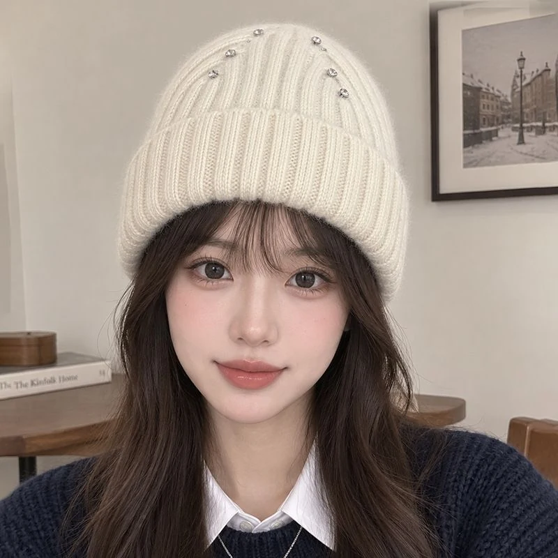 Rhinestone Rib-Knit Beanie product image 2