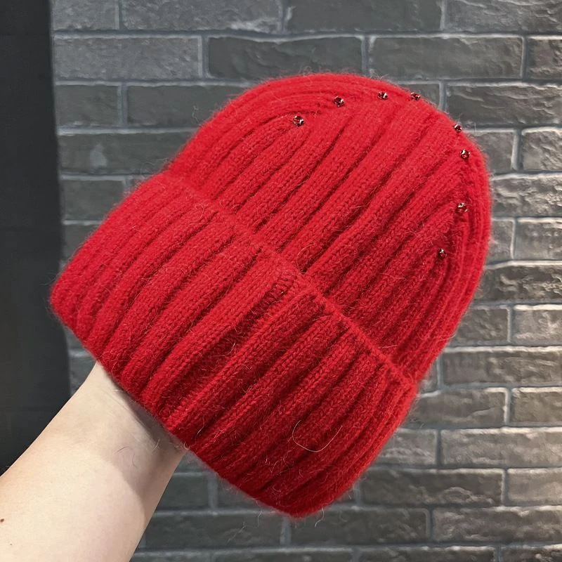 Rhinestone Rib-Knit Beanie product image 7