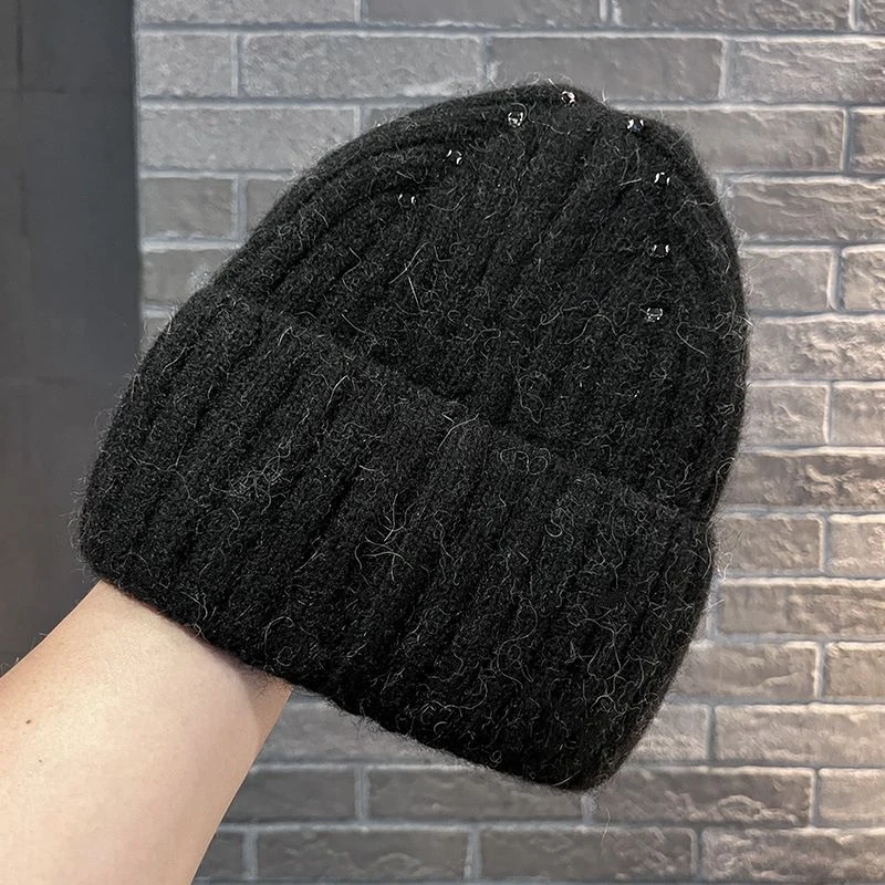 Rhinestone Rib-Knit Beanie product image 8