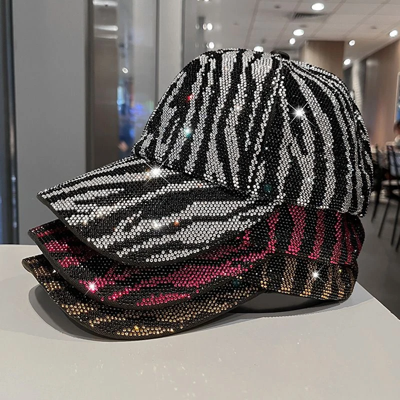 Zebra Rhinestone Baseball Cap product image 2