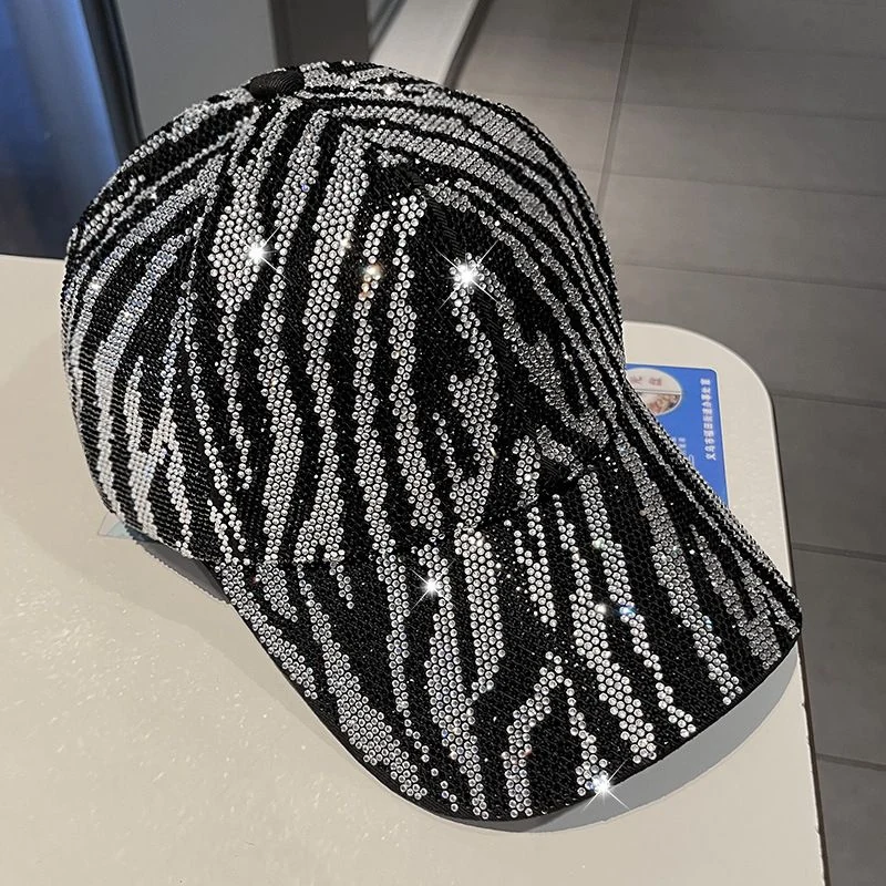 Zebra Rhinestone Baseball Cap product image 9