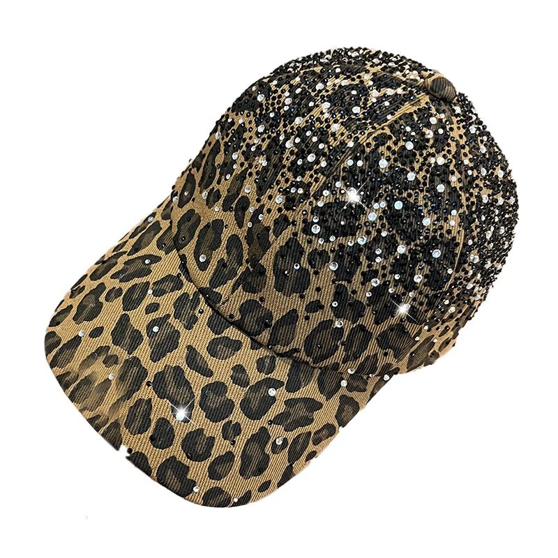 Leopard Print Rhinestone Baseball Cap product image 4