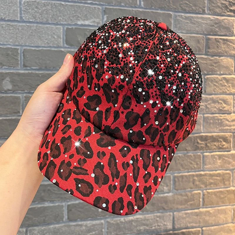Leopard Print Rhinestone Baseball Cap product image 5