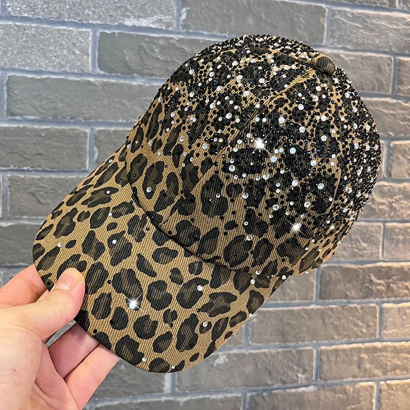 Leopard Print Rhinestone Baseball Cap product image 8