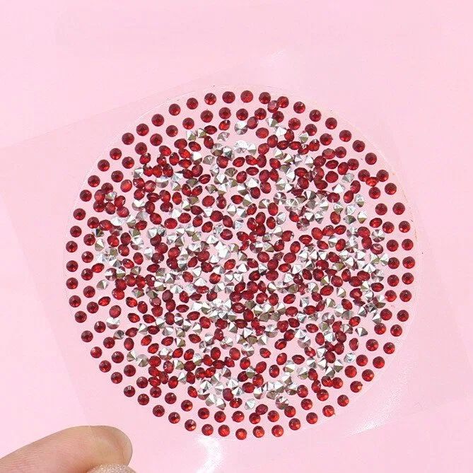 Round Shiny Diamond Nipple Pasties for Festival and Stage Disposable Covers product image 3