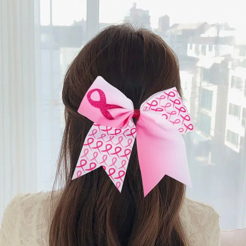 Pink Ribbon Bow Hair Tie product image 5