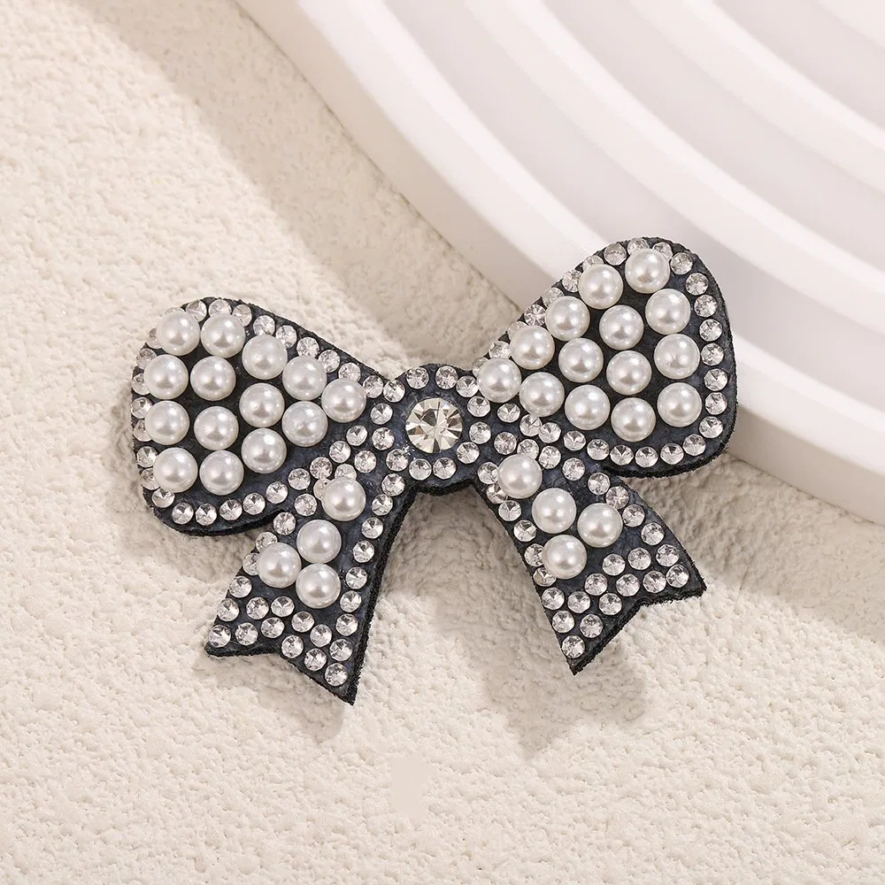 Pearl Bow Rhinestone Iron-on Patch product image 5