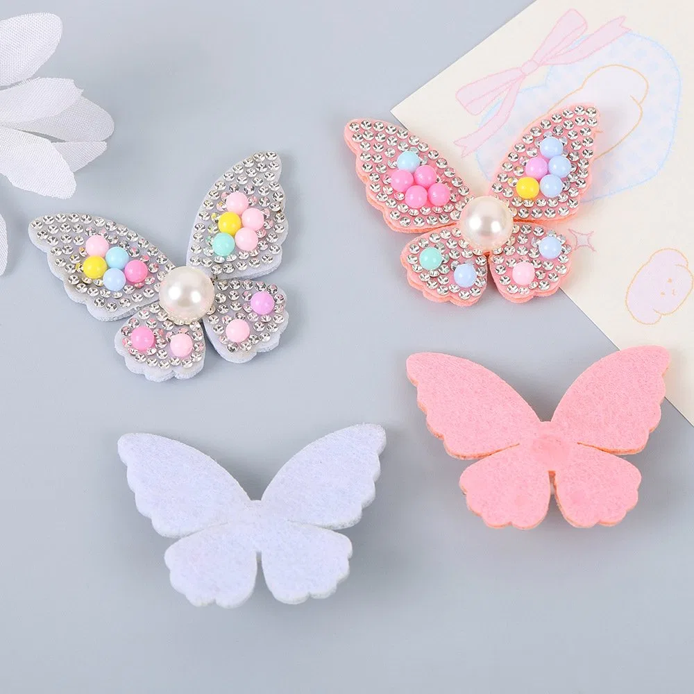 Hot Melt Adhesive Rhinestone Pearl Butterfly Iron-on Patch product image 3