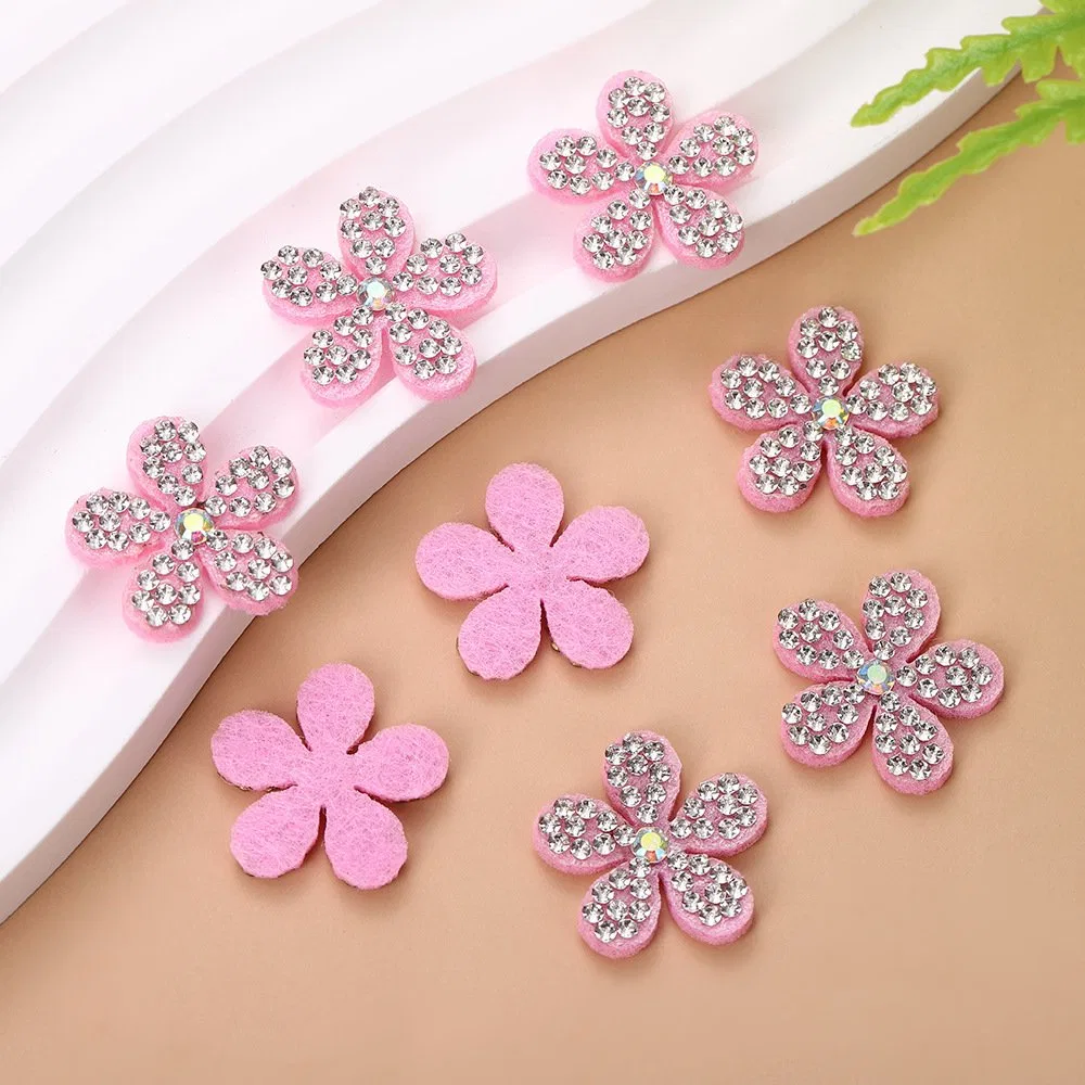 Korean Rhinestone Five-Petal Flower Patch