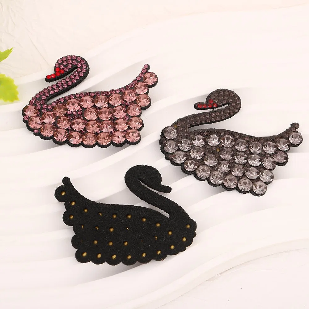 Classic Swan Rhinestone Iron-on Patch product image 3
