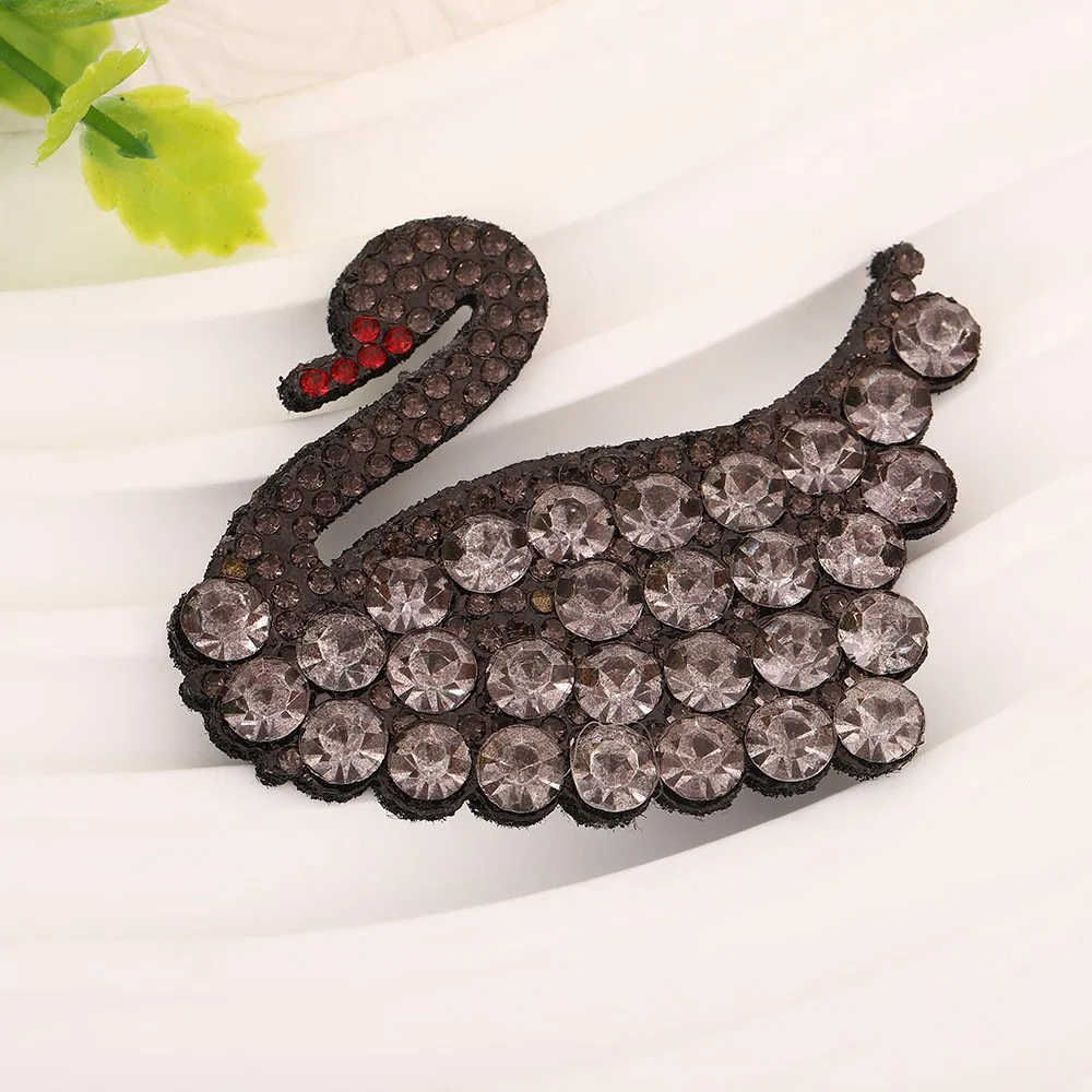 Classic Swan Rhinestone Iron-on Patch product image 4