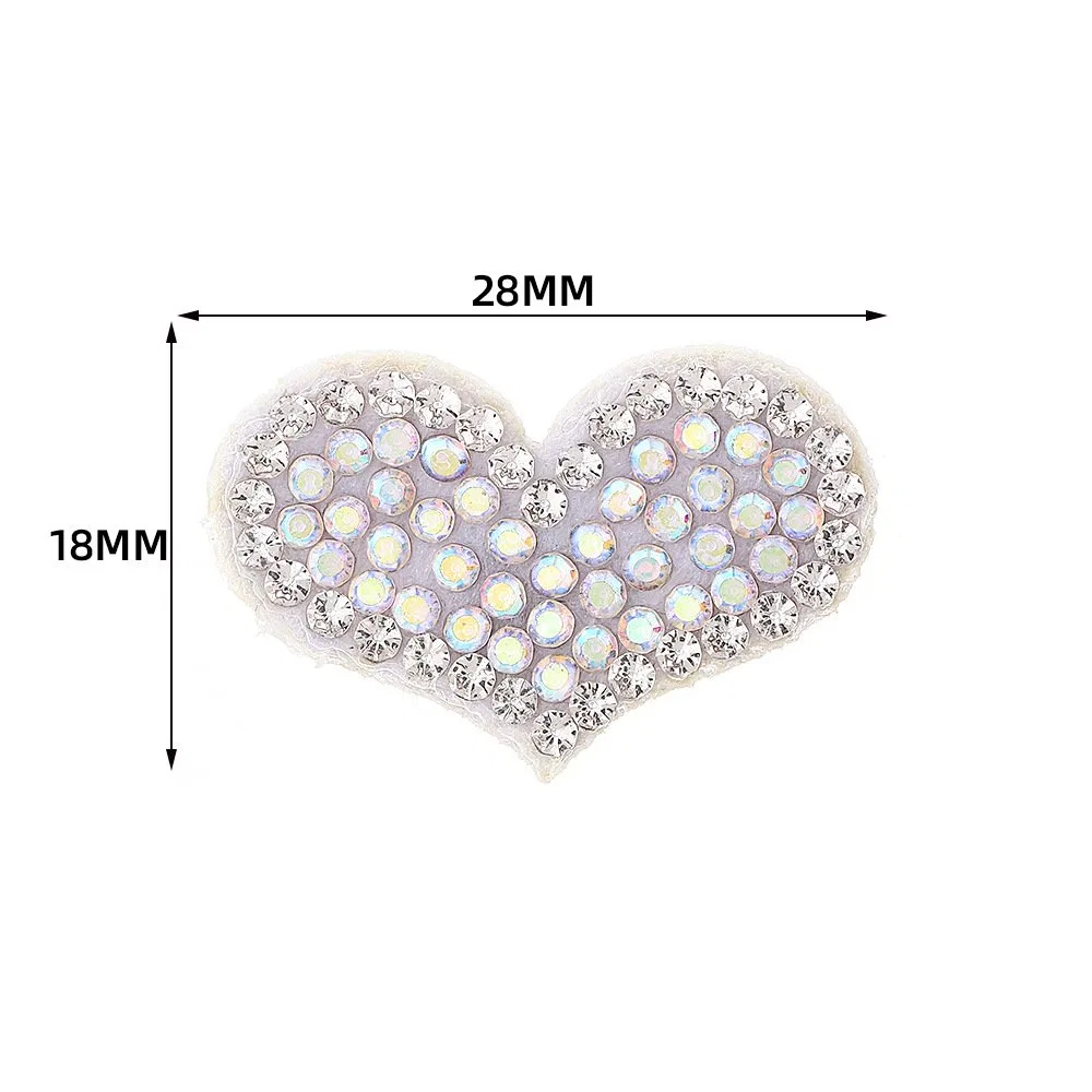 Heart-Shaped Rhinestone Iron-on Patch product image 3