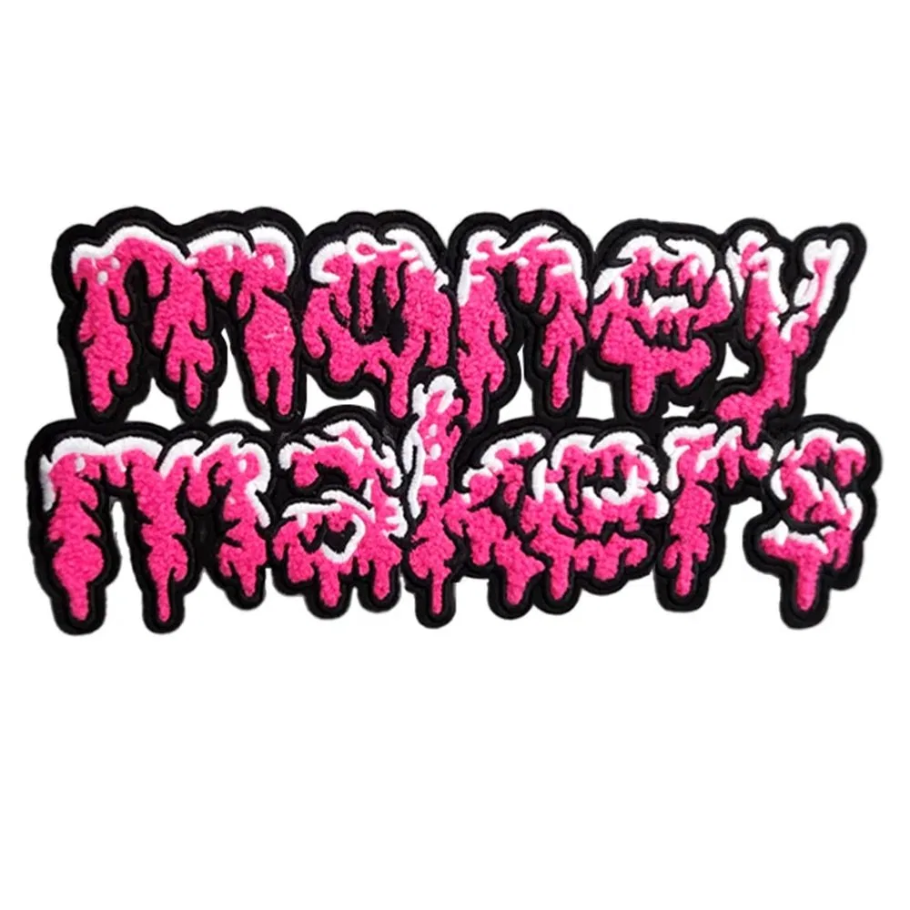 Custom Embroidered Fabric Patches for Apparel and Bags bulk patch detail