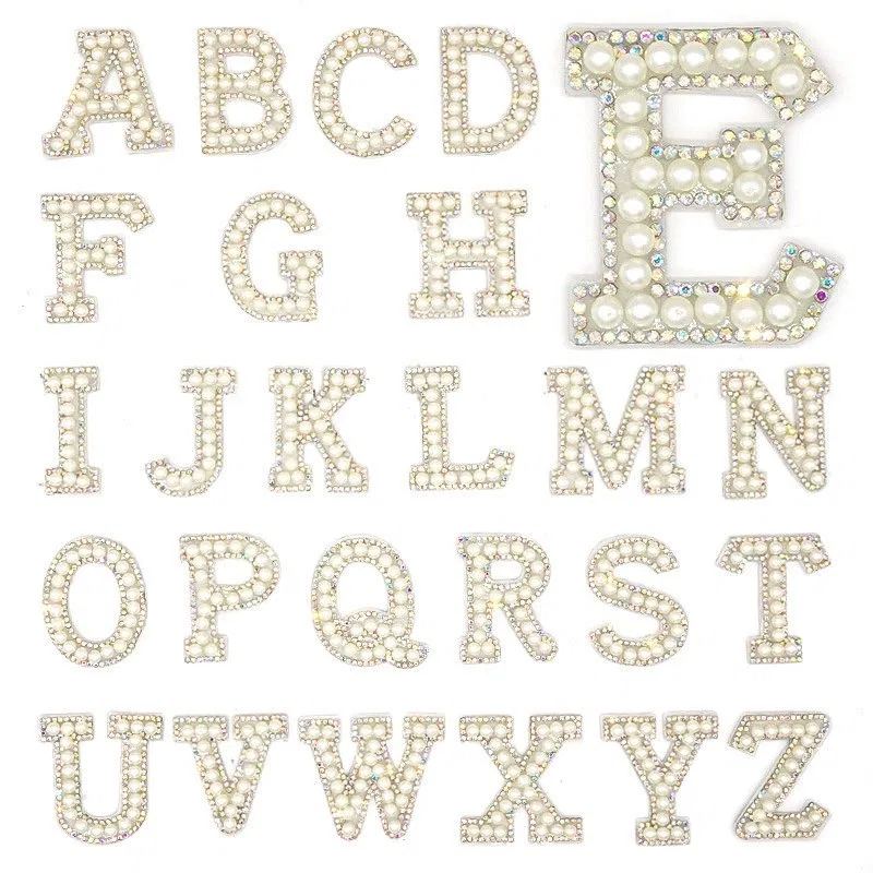 Crystal Pearl Alphabet Letter Patches product image 3
