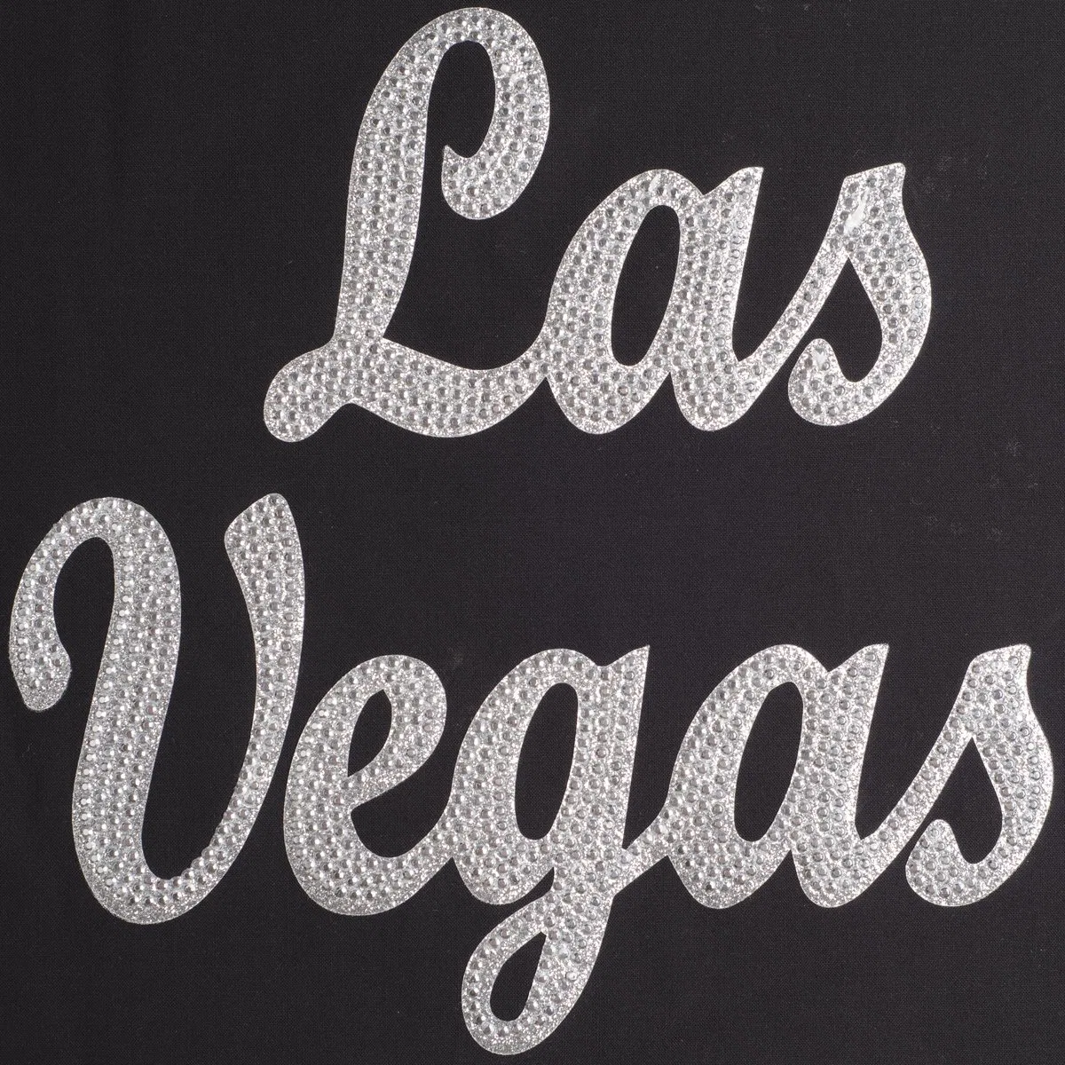 Las Vegas Rhinestone Script Letter T-Shirt Streetwear Design product image 3